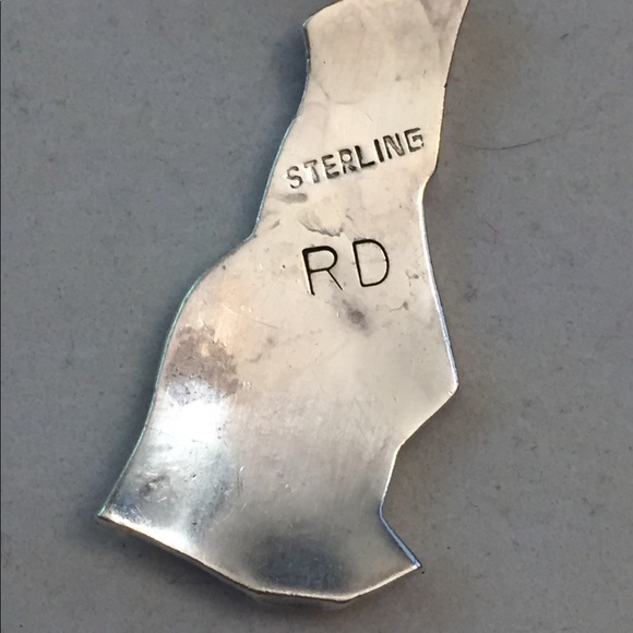 Hopi style Kokopelli signed RD sterling pendant - Picture 4 of 8